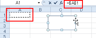 �e�L�X�g�{�b�N�X�ƃZ���������N����ɂ�
