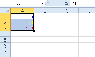 �����t���������g�킸�ɐ��l�ɂ���ĐF��ς���ɂ�